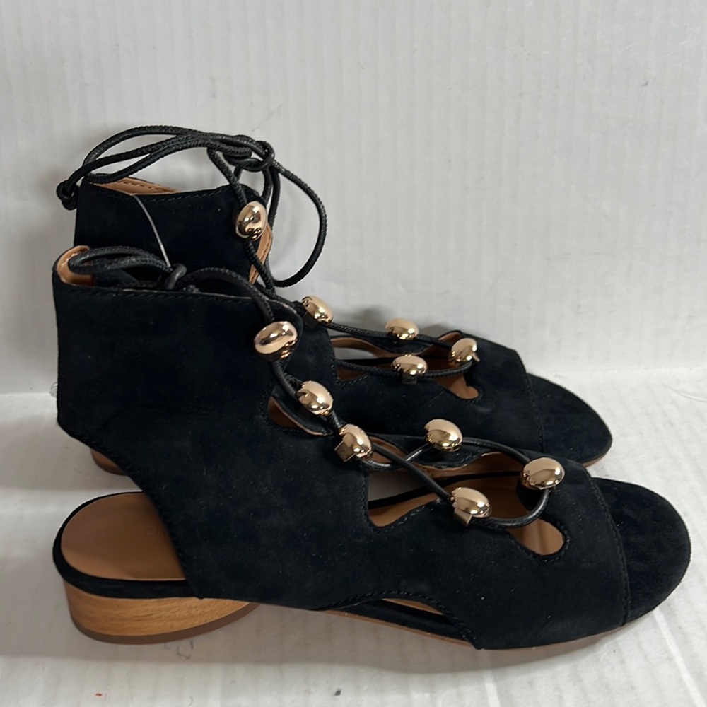 Rebecca Minkoff Kyla Suede Flats Gladiator Sandals